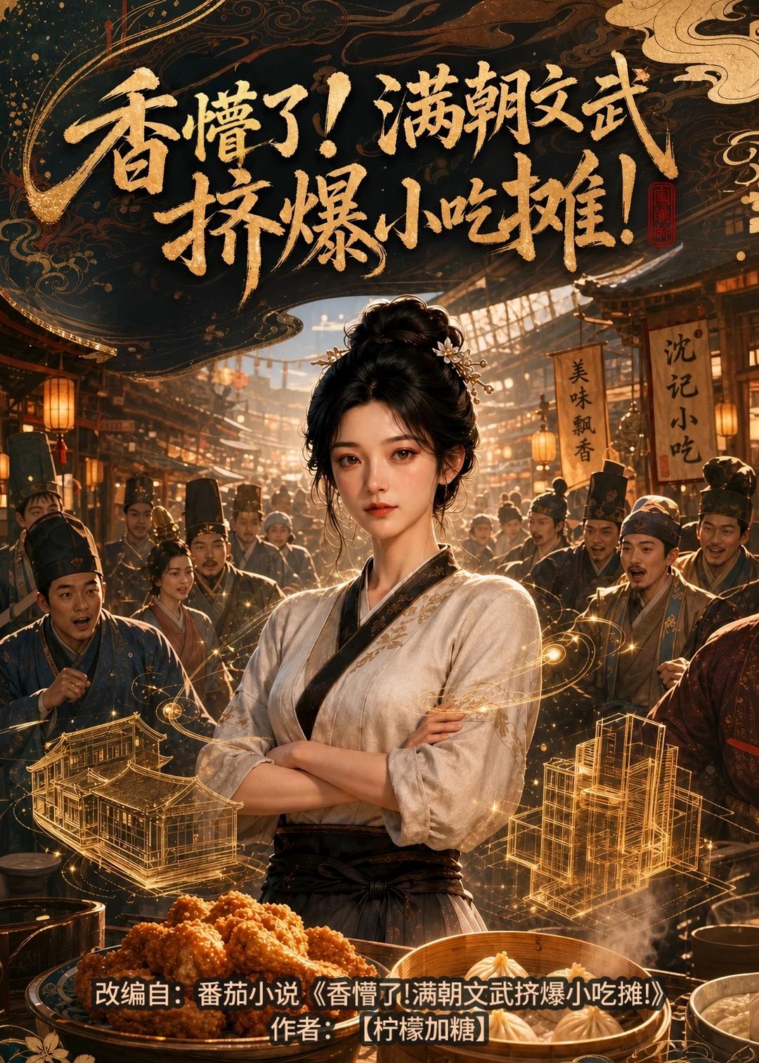 香懵了满朝文武挤爆小吃摊（1080）